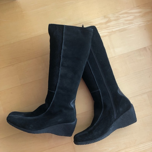 Santana winter wedge black boot - Picture 2 of 4